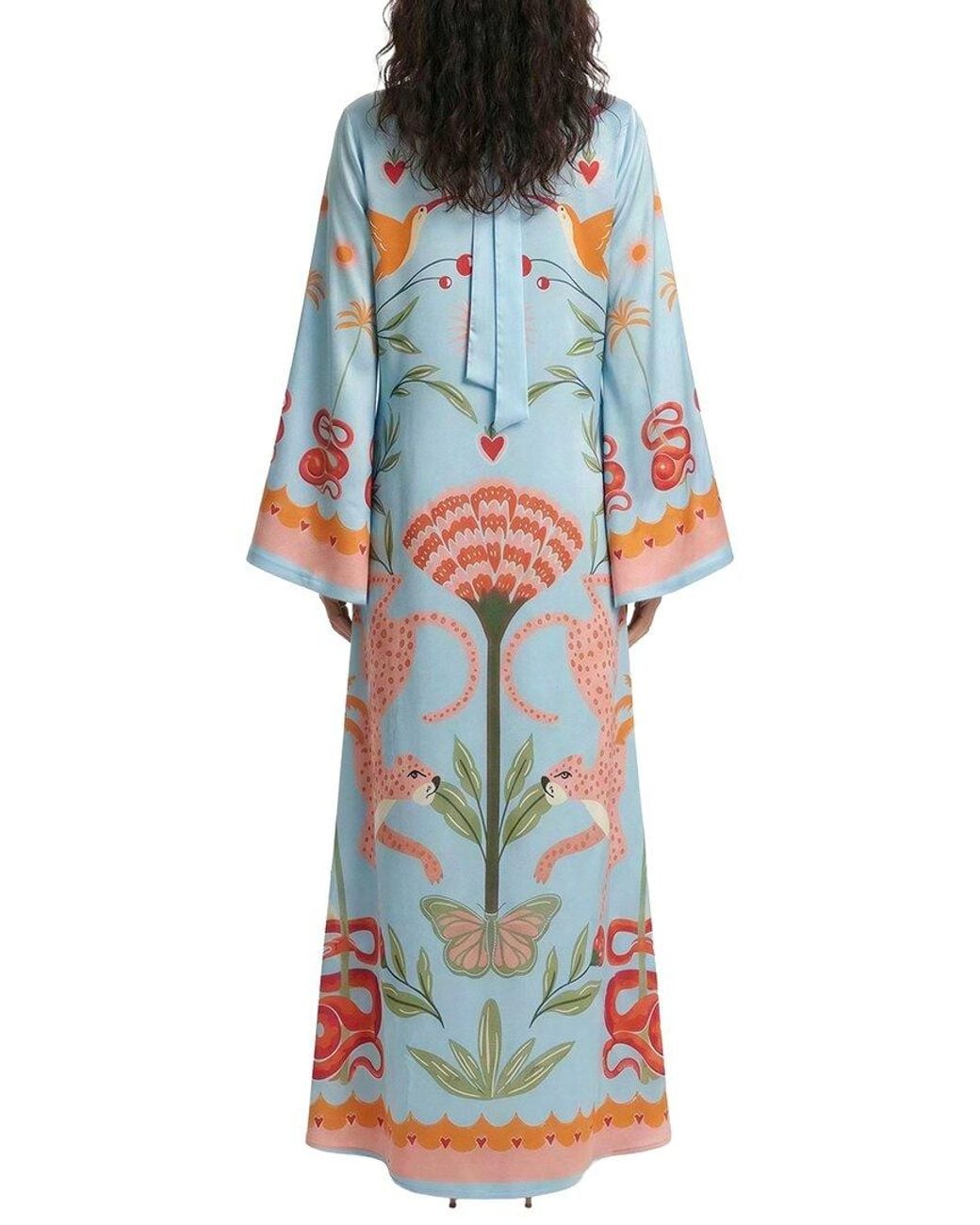 Ariele Tesoro Blue Print Maxi Dress