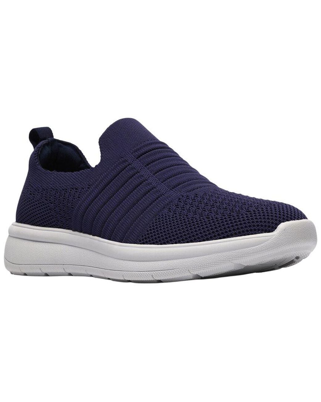 Clarks Blue Ezera Walk Textile Loafer