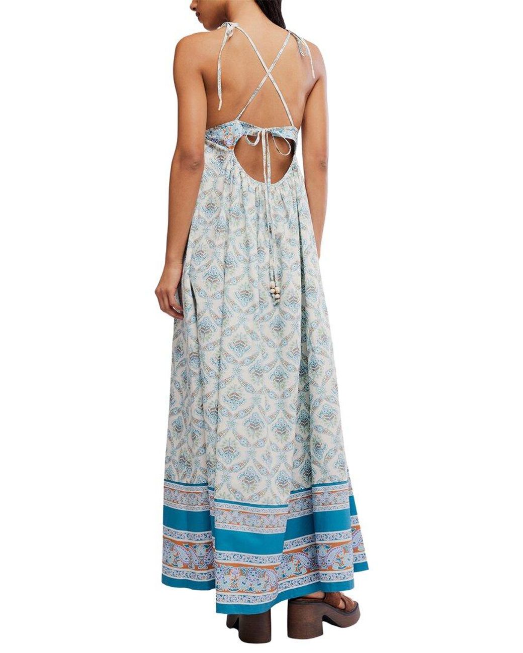 Free People Blue Sorrento Stroll Dress