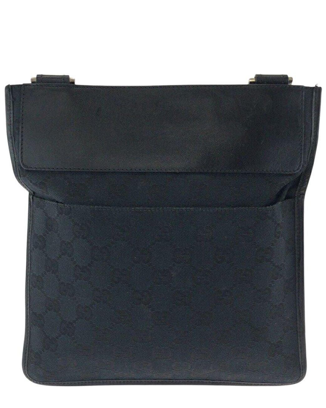 Gucci Blue Gg Canvas Shoulder Bag (Authentic Pre-Loved)