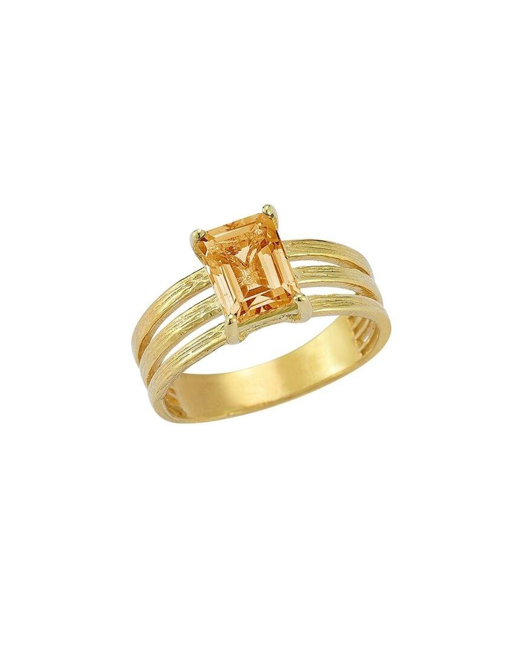 Reiss Metallic 14k 1.50 Ct. Tw. Citrine Cocktail Ring