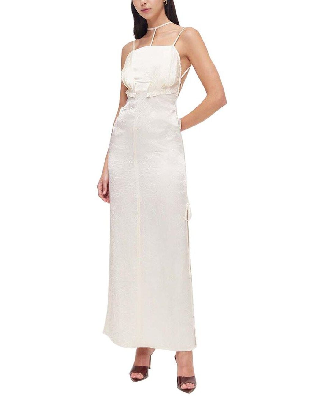 Rachel Gilbert White Ludie Maxi Dress