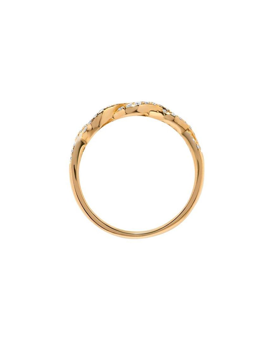 H.J. Namdar White 14K 0.20 Ct. Tw. Diamond Twist Ring