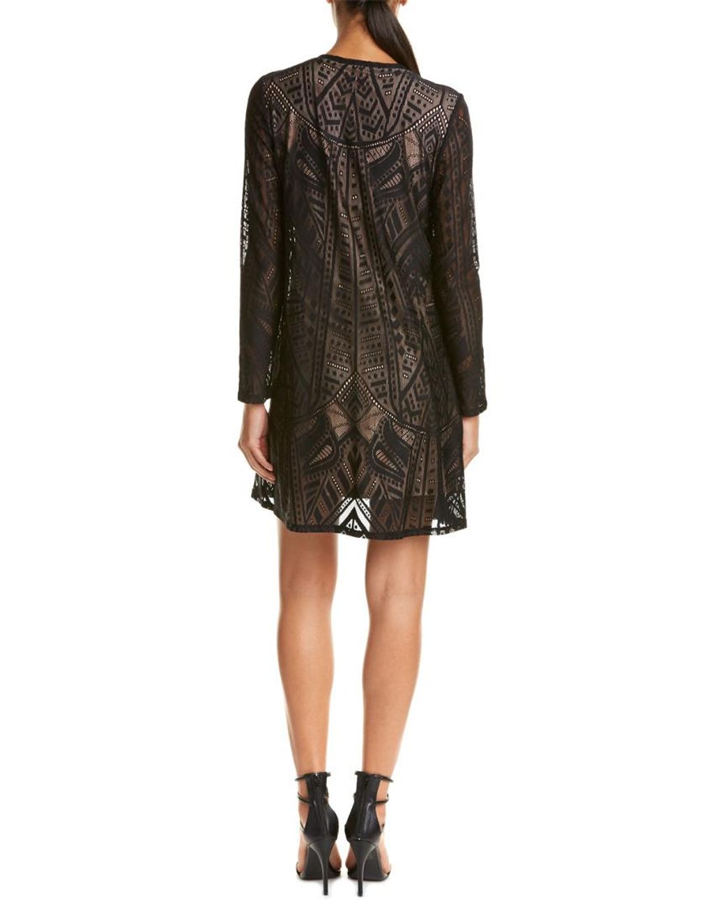 bcbgmaxazria lace shift dress