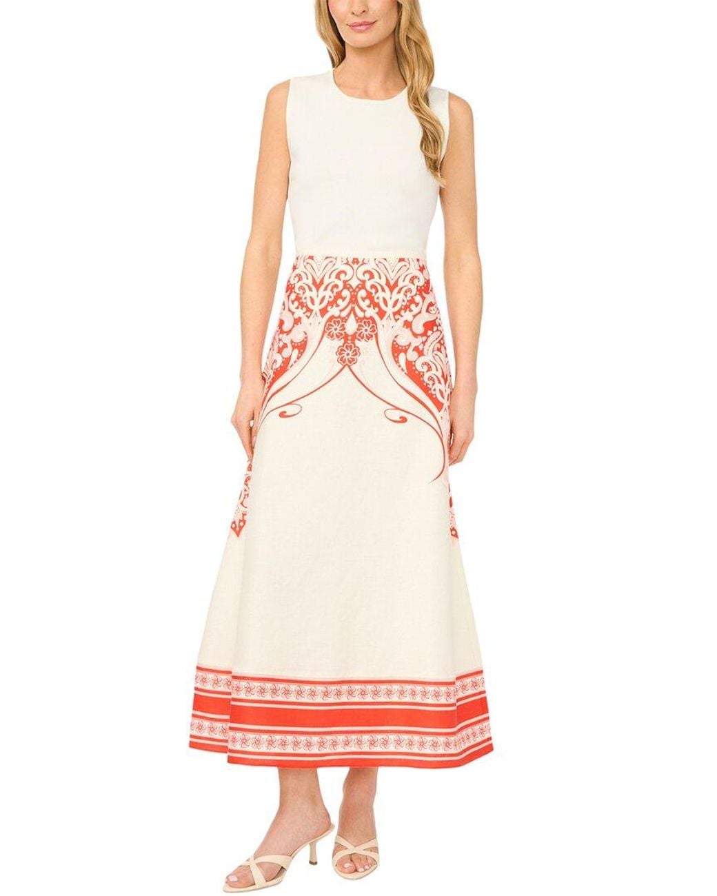 Ted Baker Red Carmen Linen Skirt