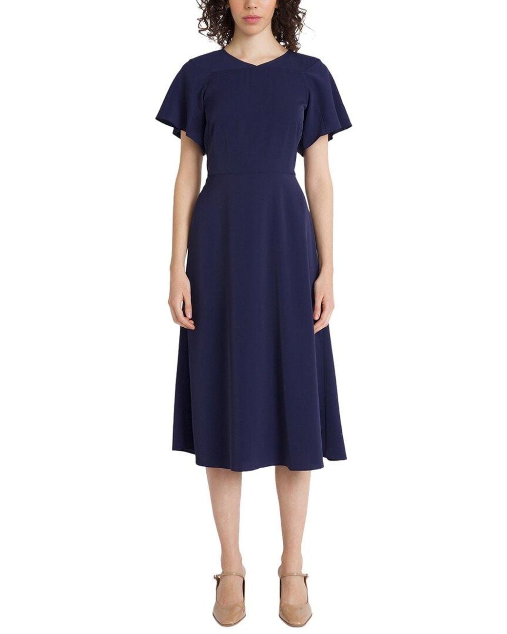 Luxely Blue Midi Dress