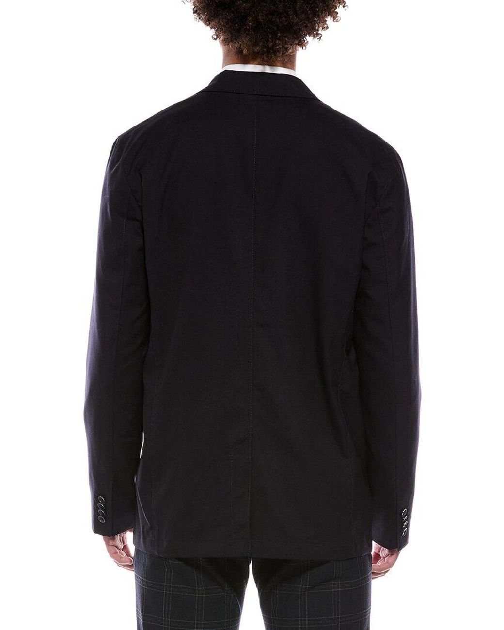Orlebar Brown Black Sepher Wool Jacket for men