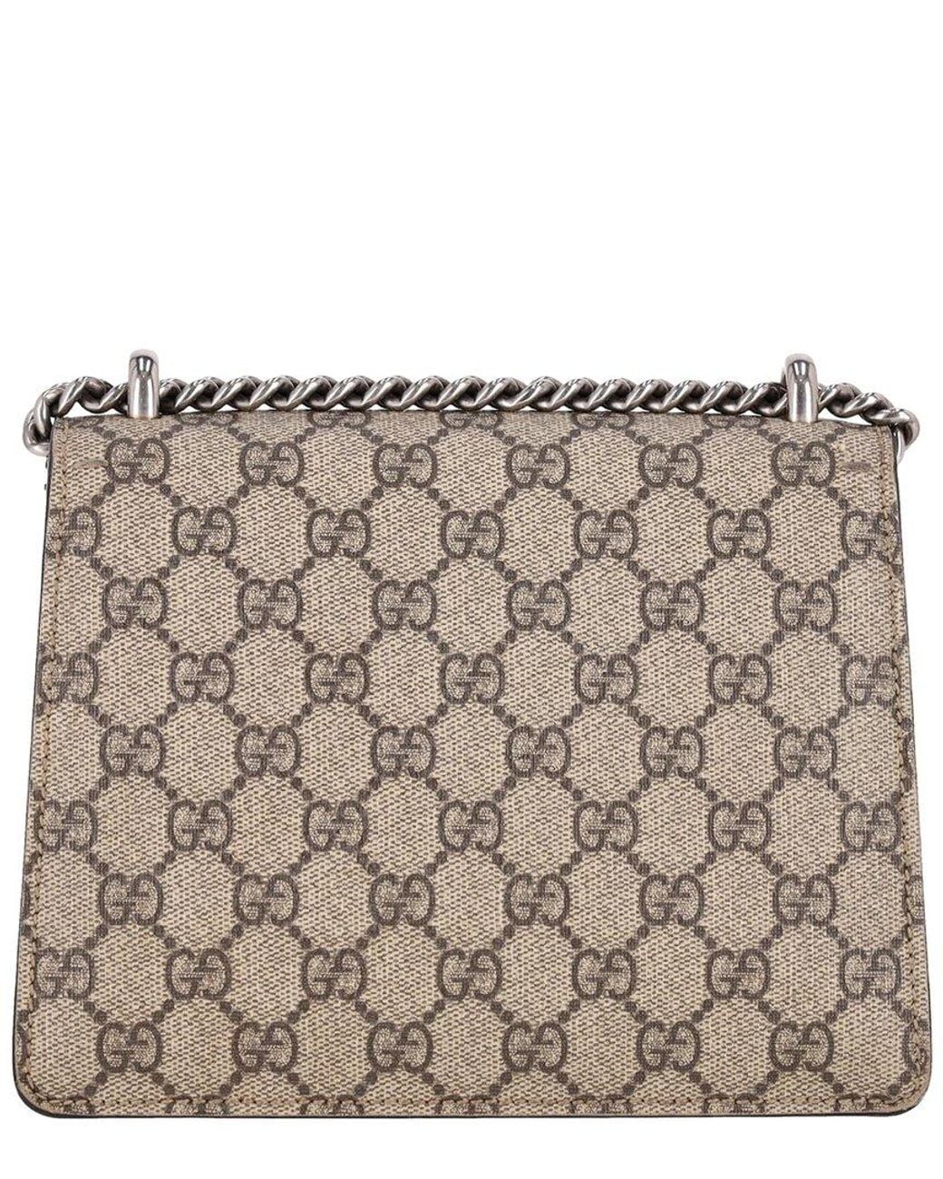 Gucci Metallic Dionysus Gg Supreme Mini Shoulder Bag (Authentic Pre-Loved)