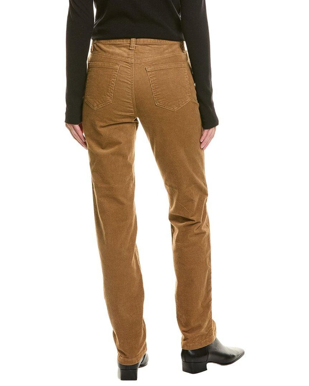 Jones New York Brown Lexington Corduroy Straight Pant