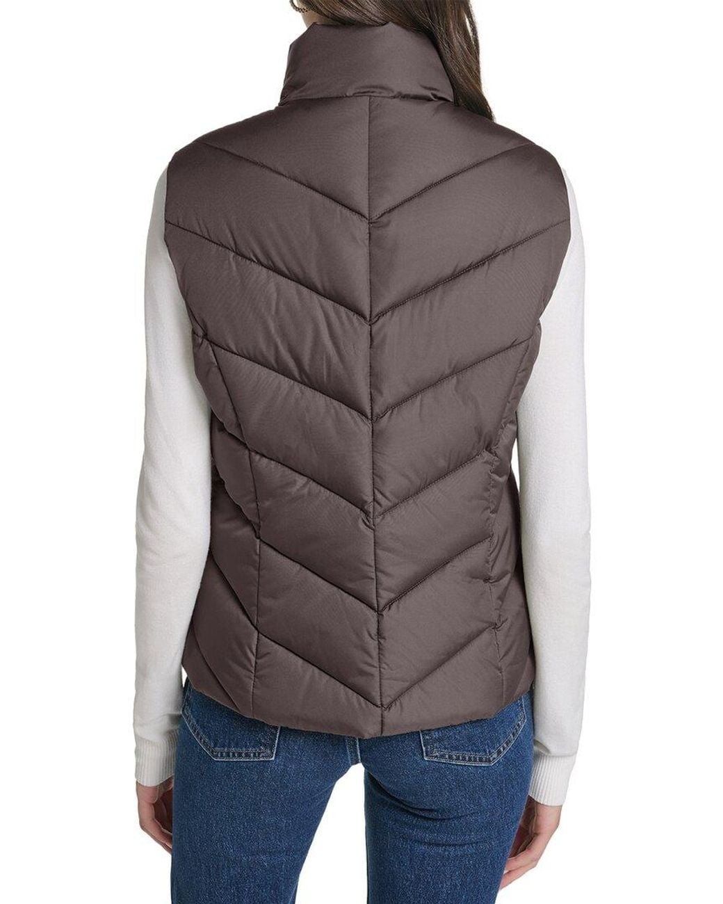 Cole Haan Brown Puffer Vest Jacket