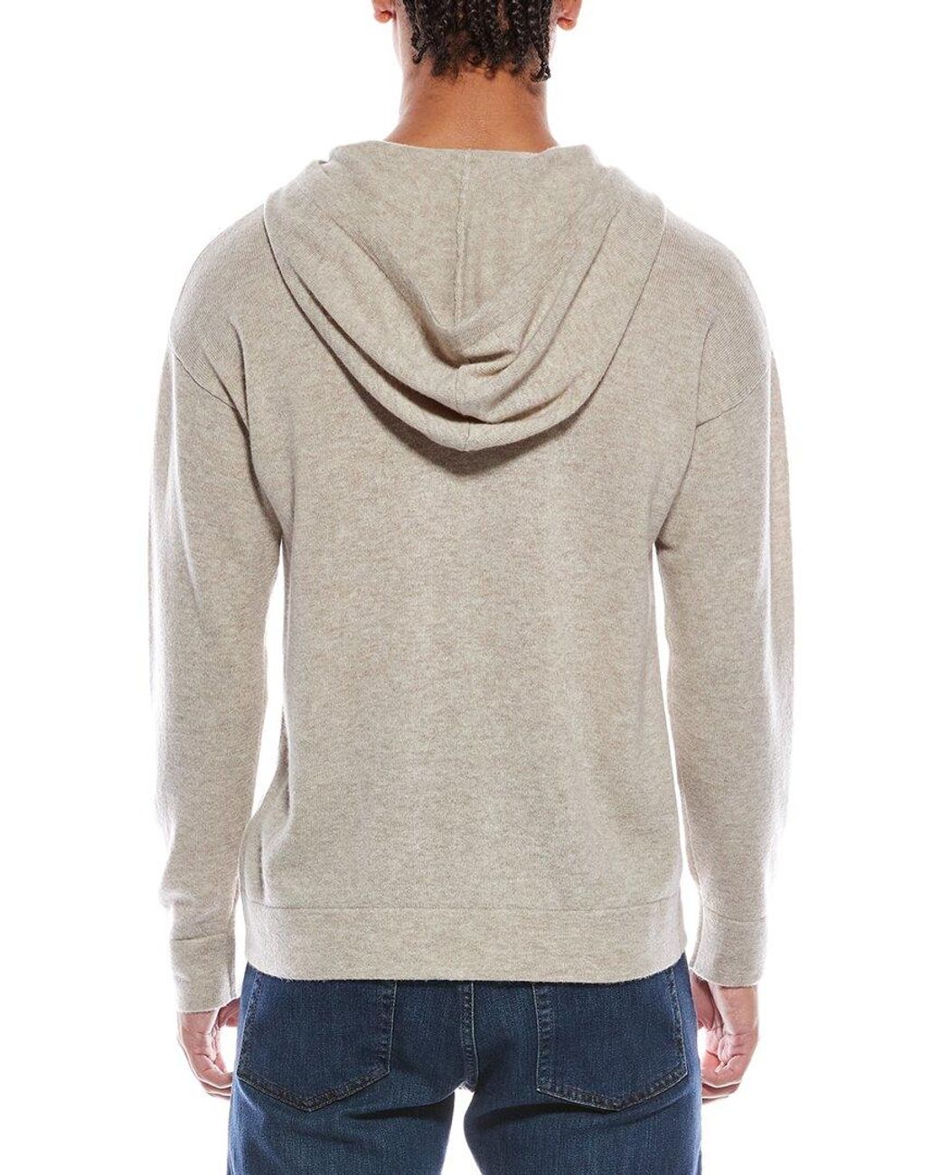 Brodie Cashmere Black Classic Wool & Cashmere-Blend Hoodie for men