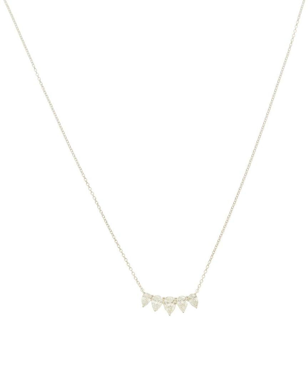 By Adina Eden White 14K 0.80 Ct. Tw. Lab-Grown Diamond Necklace