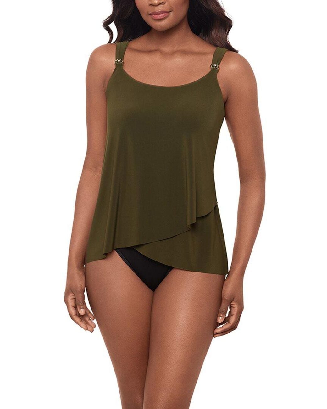 Miraclesuit Green Razzle Dazzle Dazzle Tankini