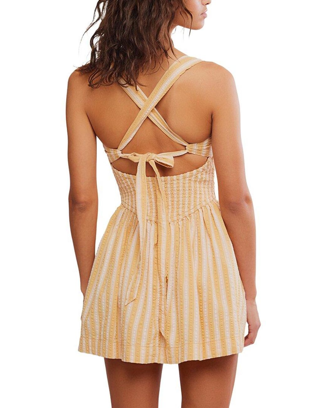 Free People Natural Laurel Plaid Dress