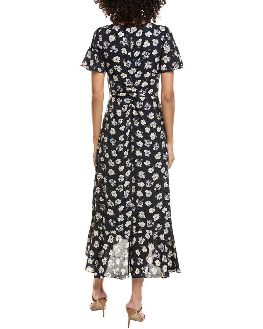 Cinq À Sept Black Isha Midi Dress