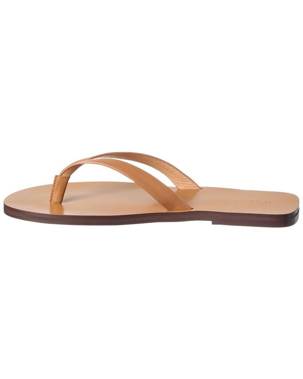 Madewell White Greene Leather Sandal
