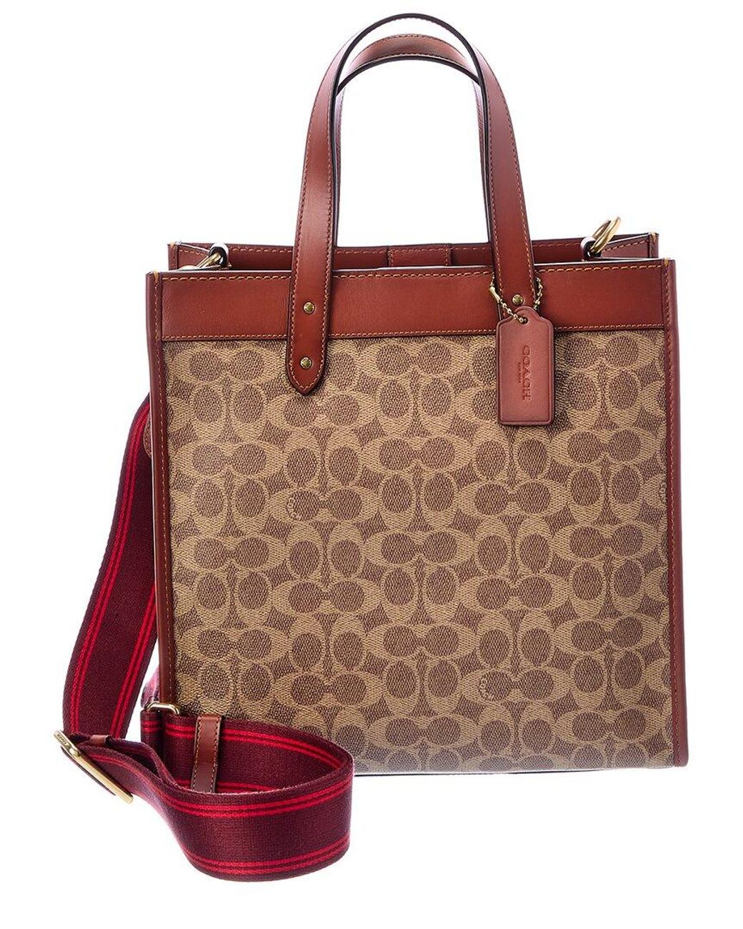 Coach Day Tote - Tan Rust Signature Canvas