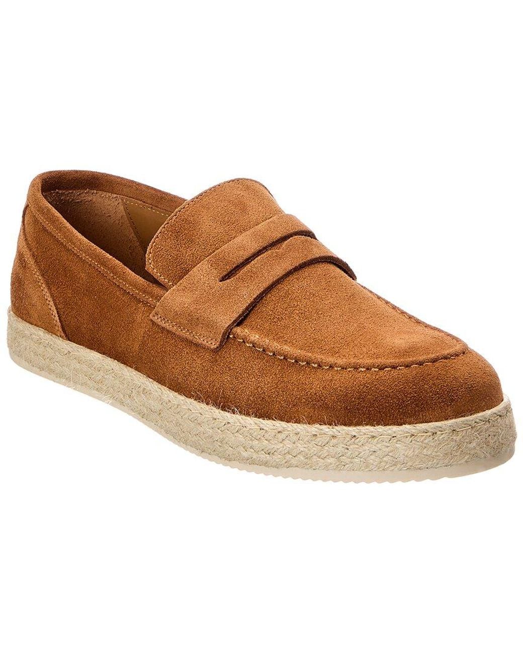 Bruno Magli Brown Amalfi Suede Loafer for men