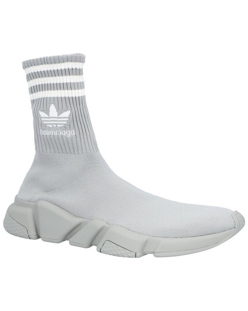 Balenciaga Gray X Adidas Speed High-Top Sneaker for men