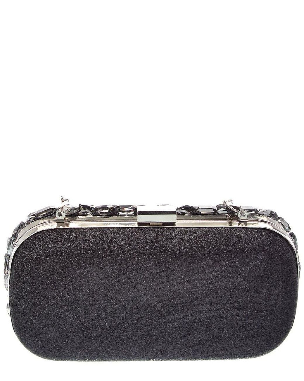 Tiffany & Fred Paris Gray Crystal Frame Evening Clutch