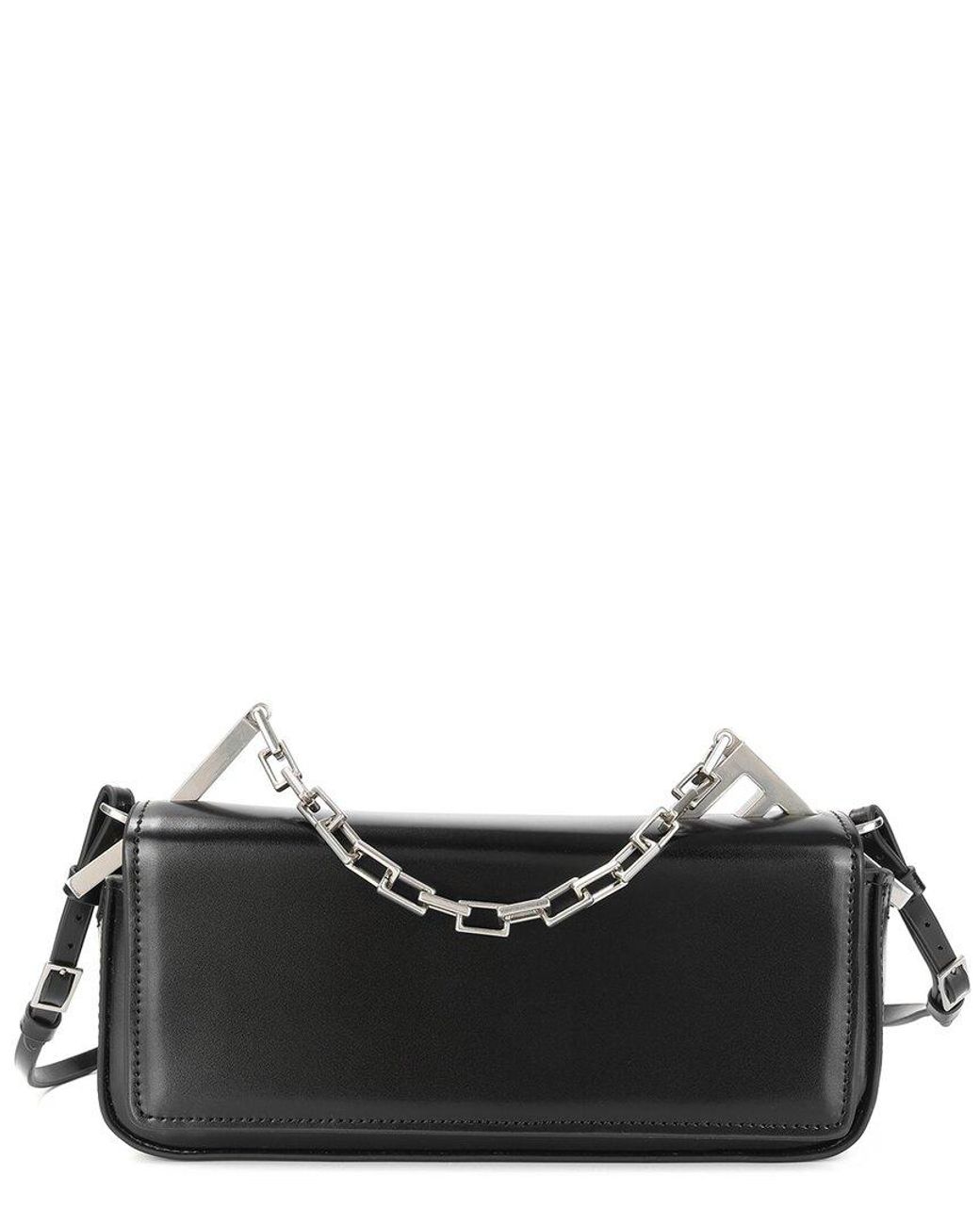 Tiffany & Fred Paris Black Rectangular Smooth Leather Crossbody