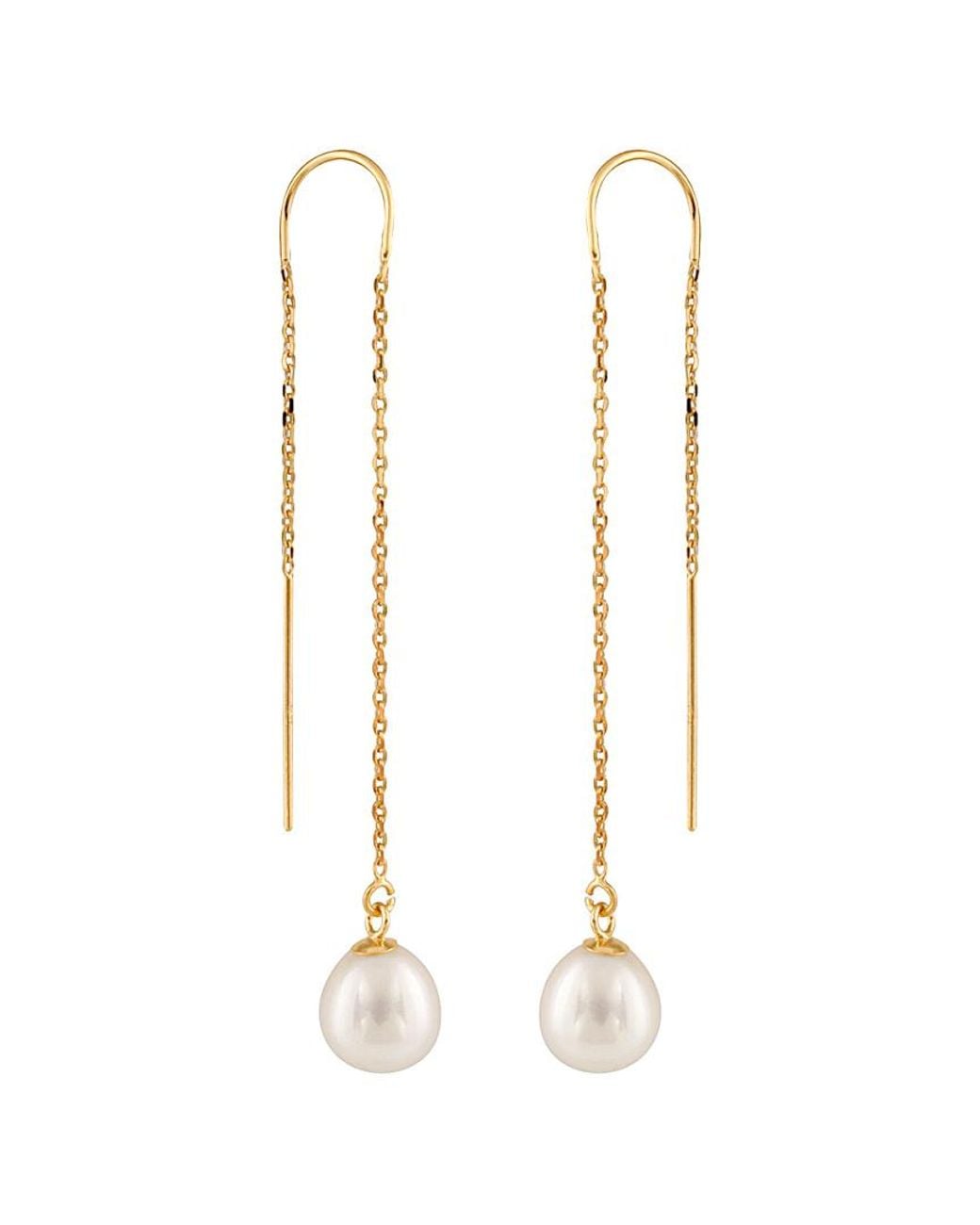 Splendid Multicolor 14k 7.5-8mm Freshwater Pearl Earrings