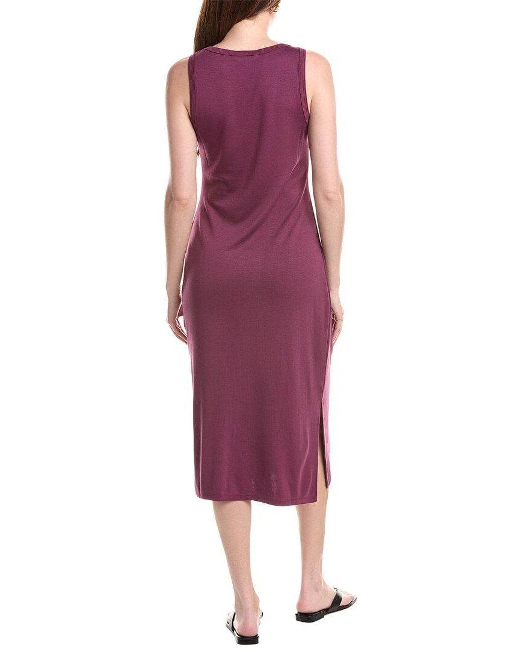 Tommy Bahama Purple Drapey Ponte Midi Dress