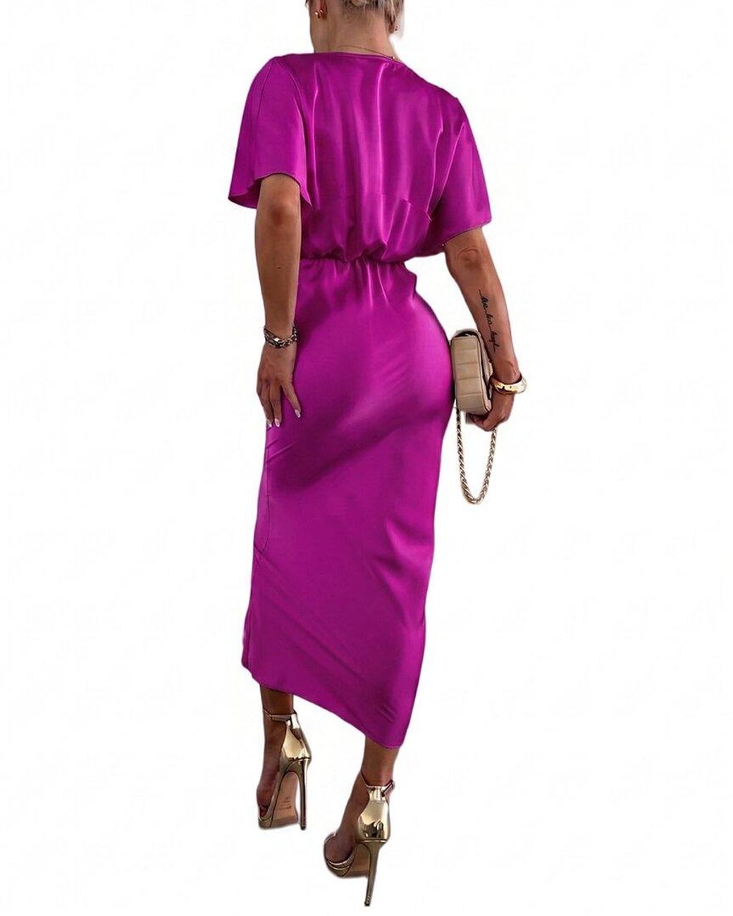 Ariele Tesoro Purple Midi Dress