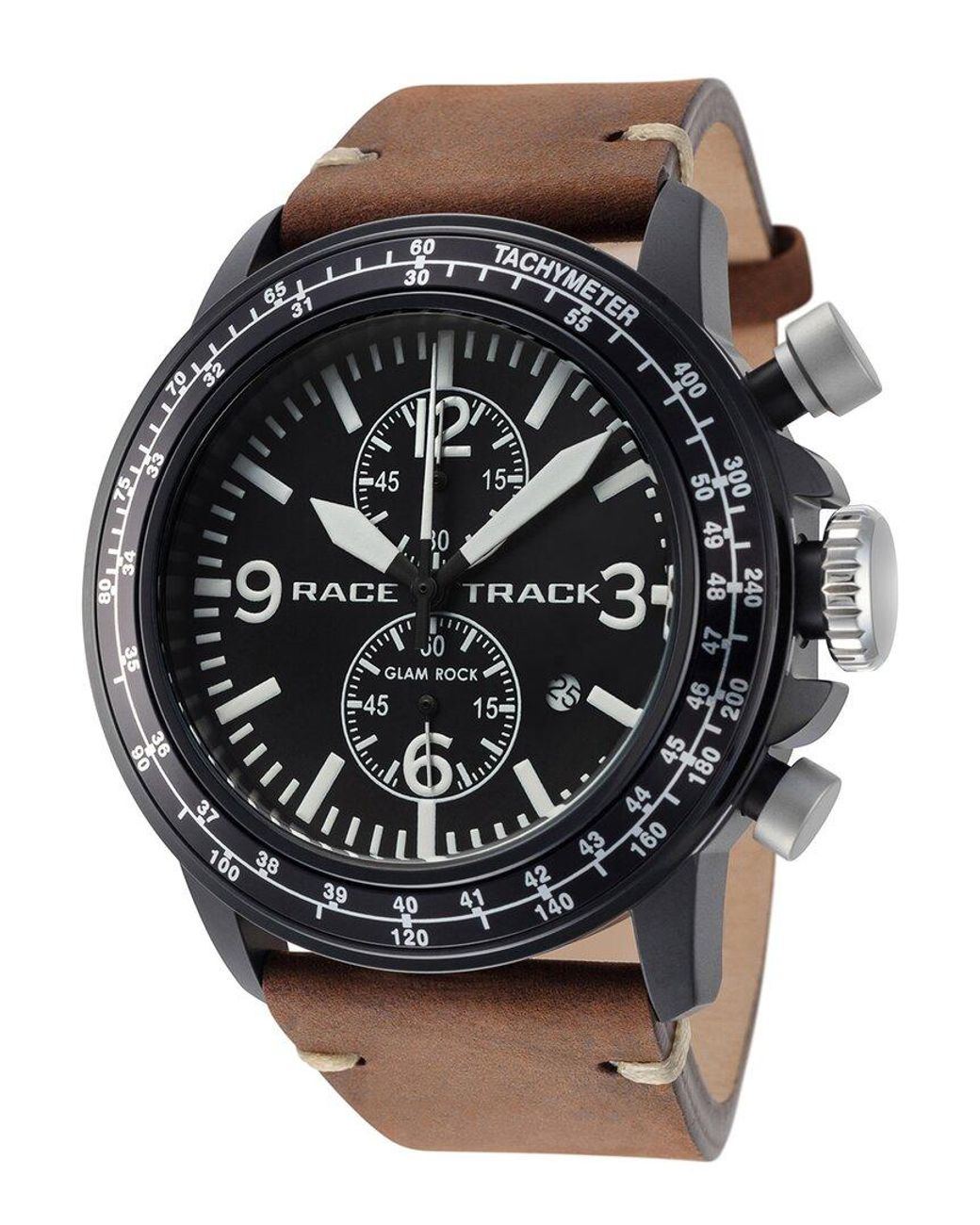 Glam Rock Racetrack Action Tachymeter Watch in Black for Men | Lyst