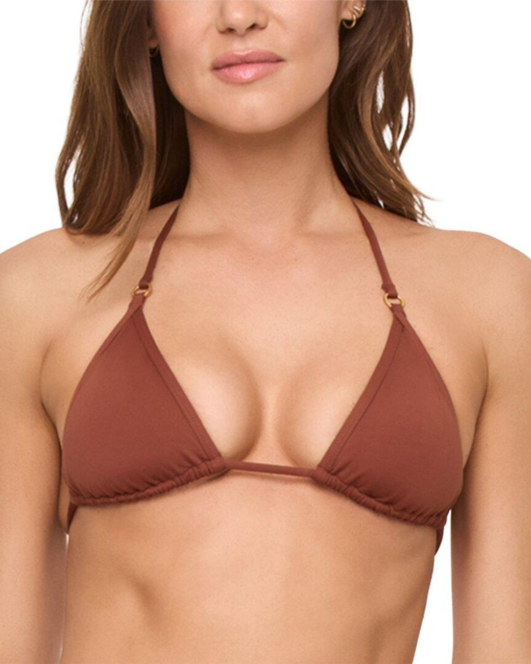 LSPACE Brown Banning Top