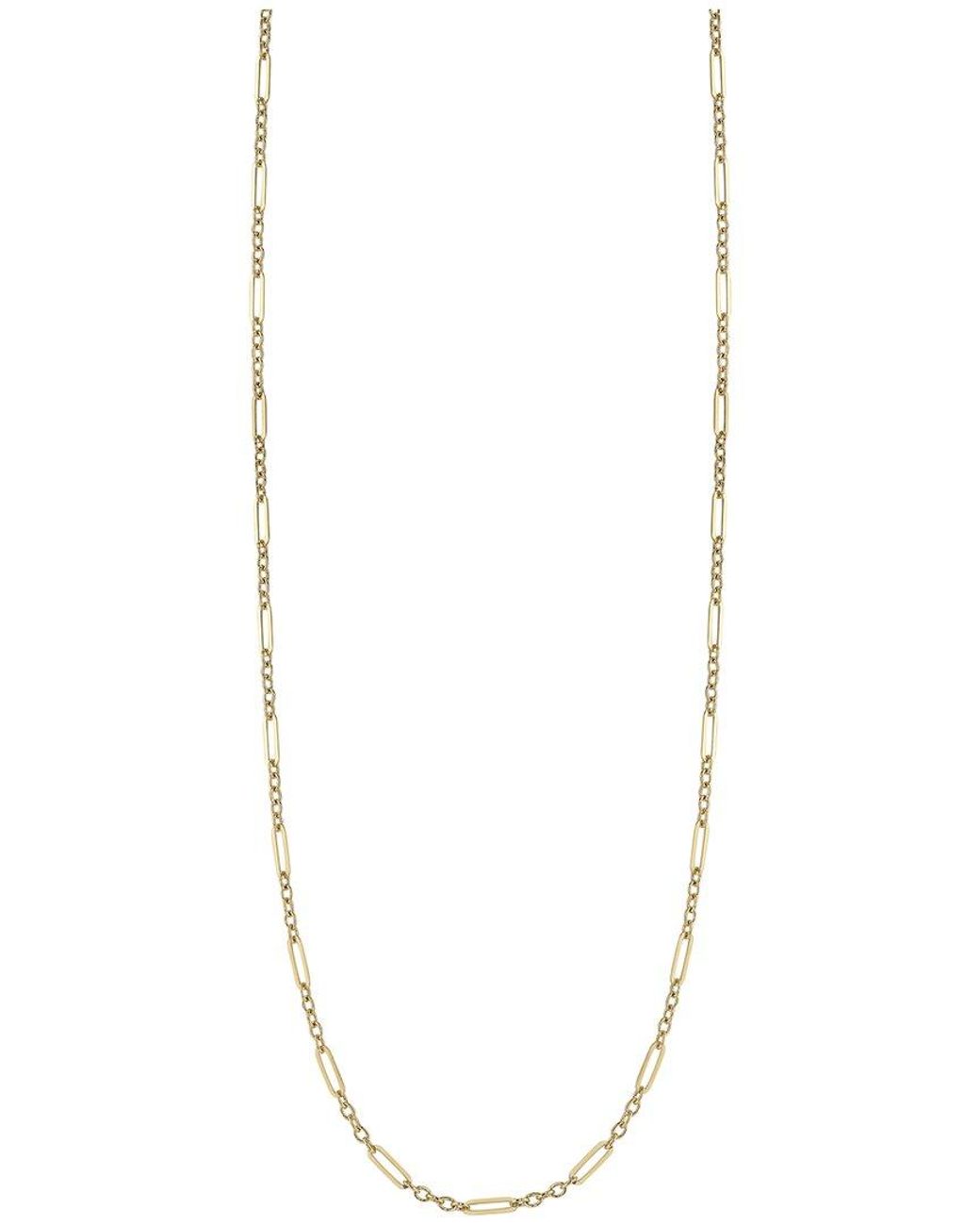 Ember Fine Jewelry White 14k Figaro Chain Necklace