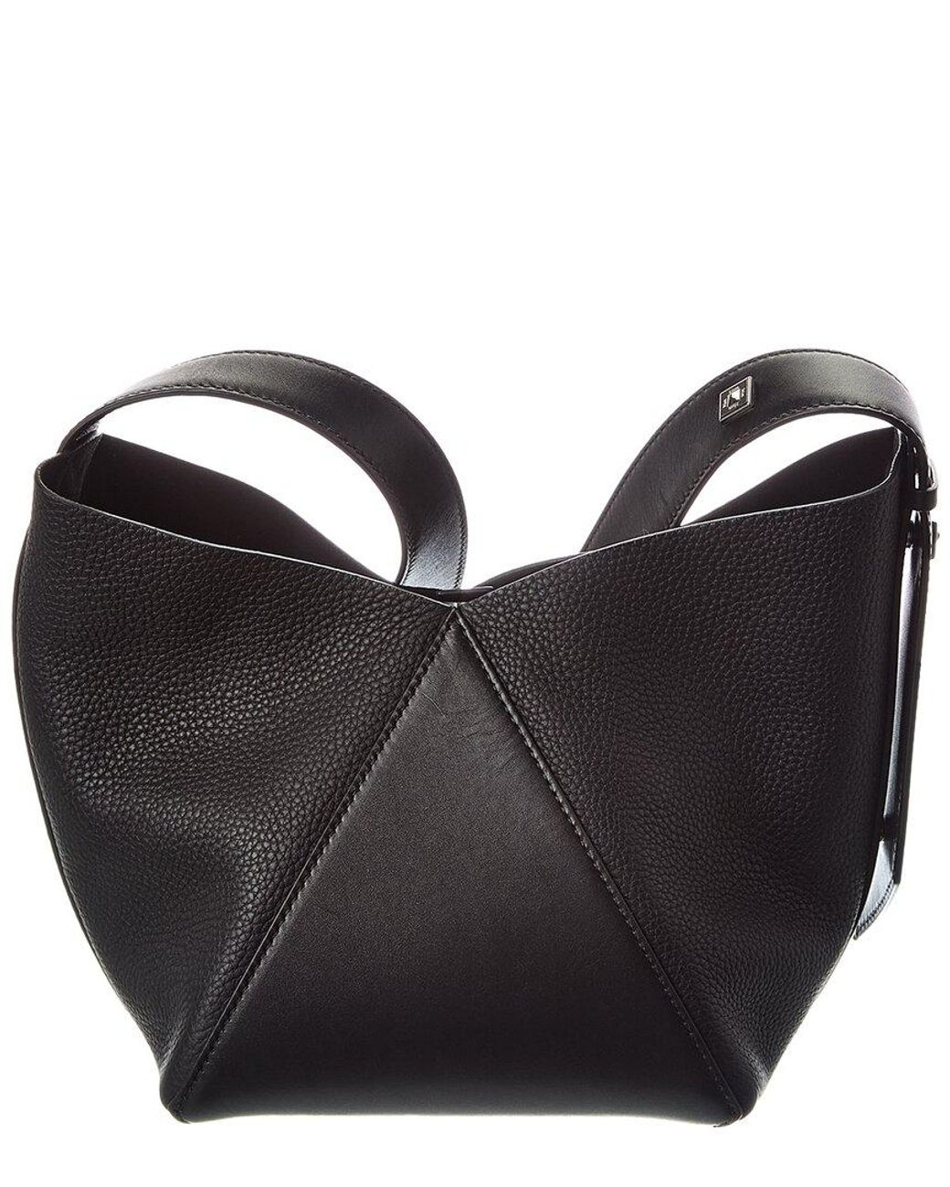 Max Mara Black Leather Shoulder Bag