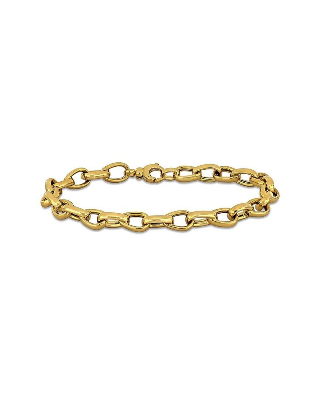 Italian Gold Metallic 14K Link Bracelet