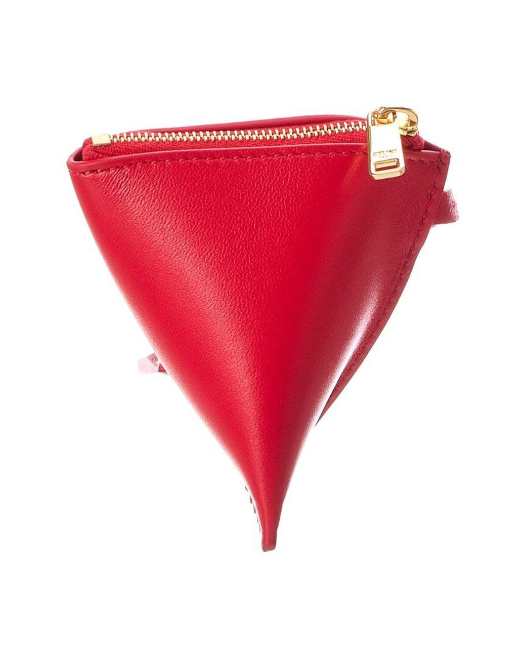 Céline Red Berlingot Leather Charm