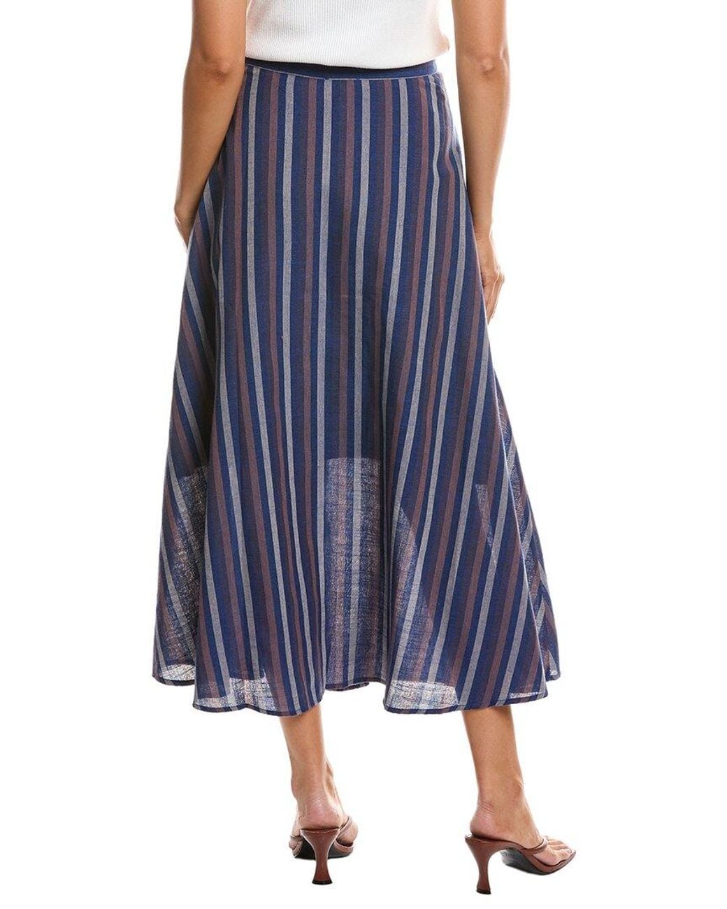 FRNCH Blue Amance Woven Skirt