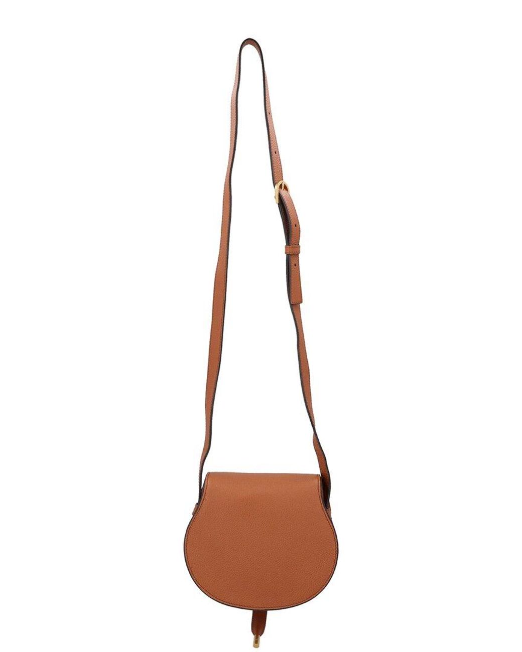 Chloé Natural Marcie Small Saddle Bag, Never Carried (Authentic Pre-Loved)