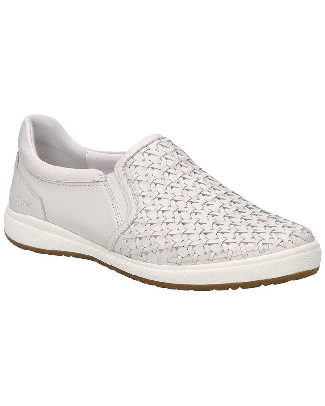 Josef Seibel White Caren 72 Leather Sneaker