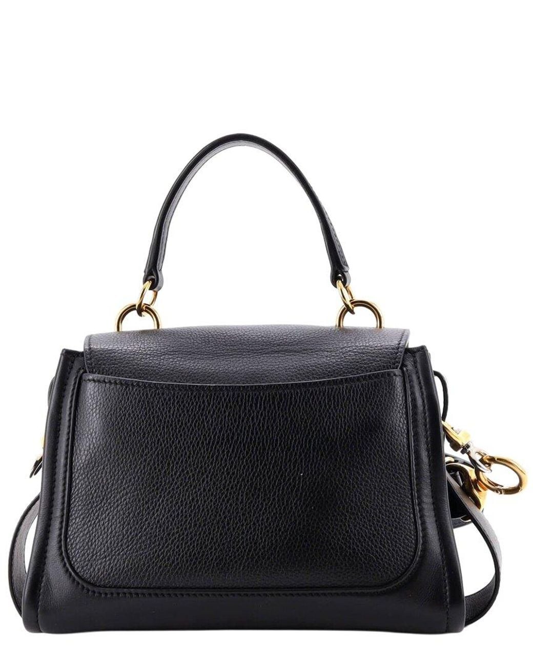 Chloé Black Leather Tess Day Satchel Mini (Authentic Pre-Loved)
