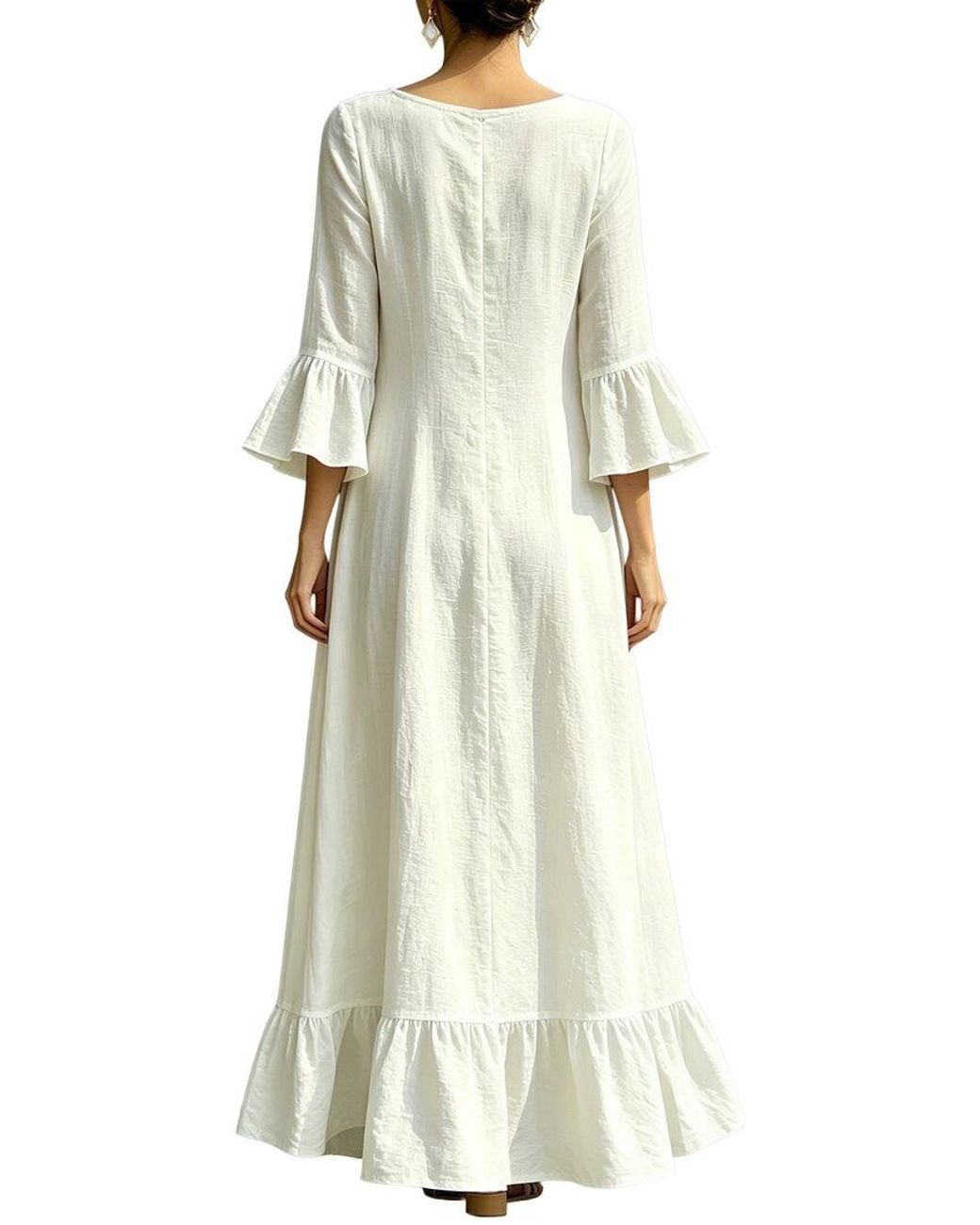 Olivia Taylor White Maxi Dress
