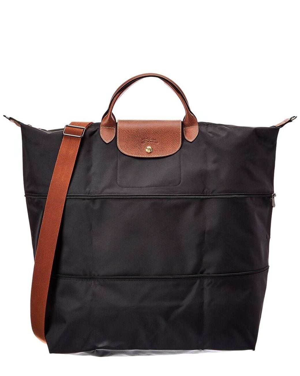 Longchamp Black Le Pliage Nylon Tote