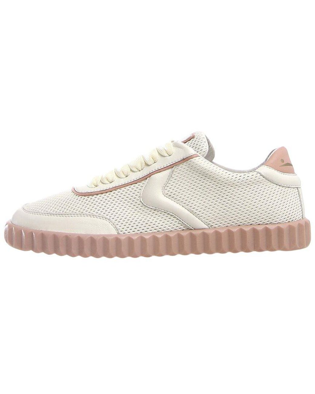 Voile Blanche White Selia Leather Sneaker