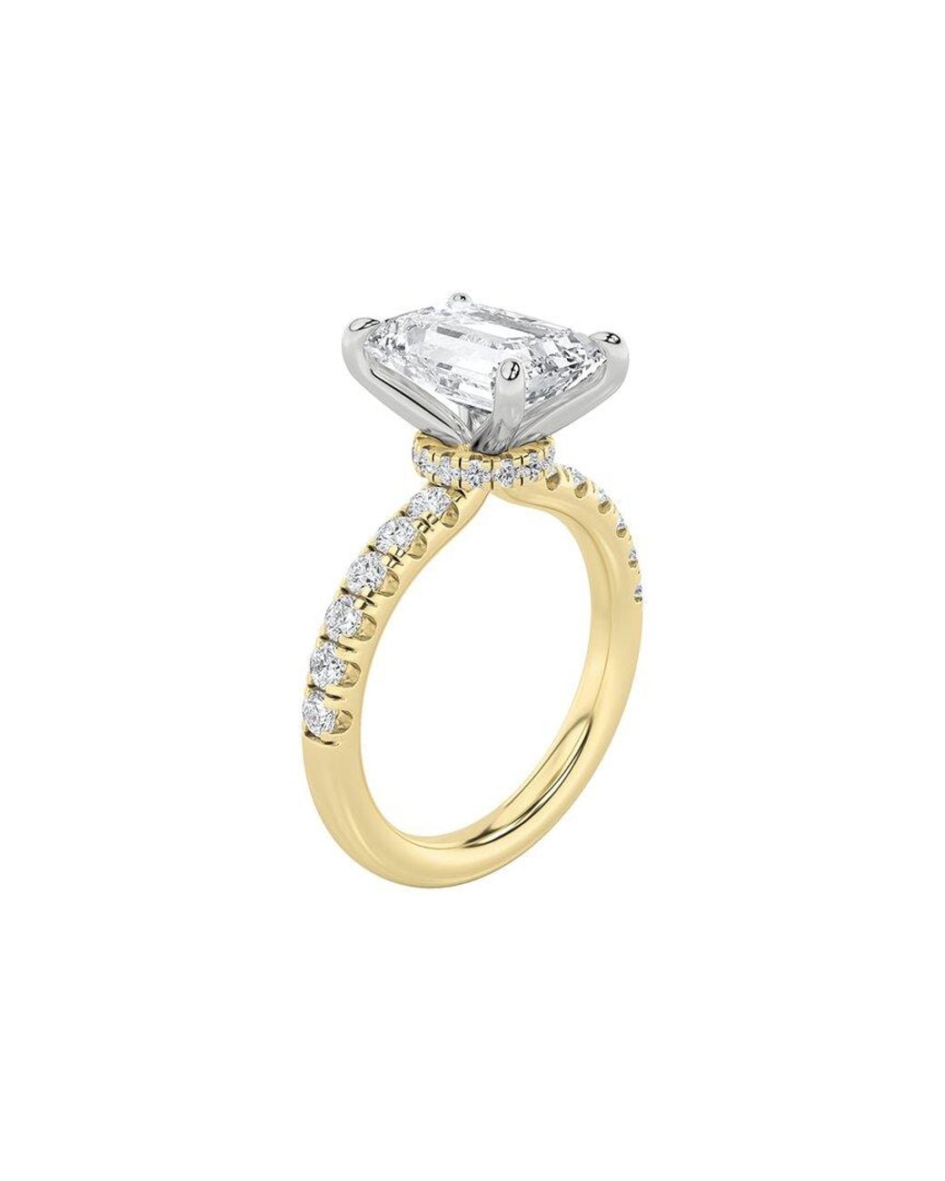 Lab Grown Diamonds Metallic 14K 2.00 Ct. Tw. Lab-Grown Diamond Ring