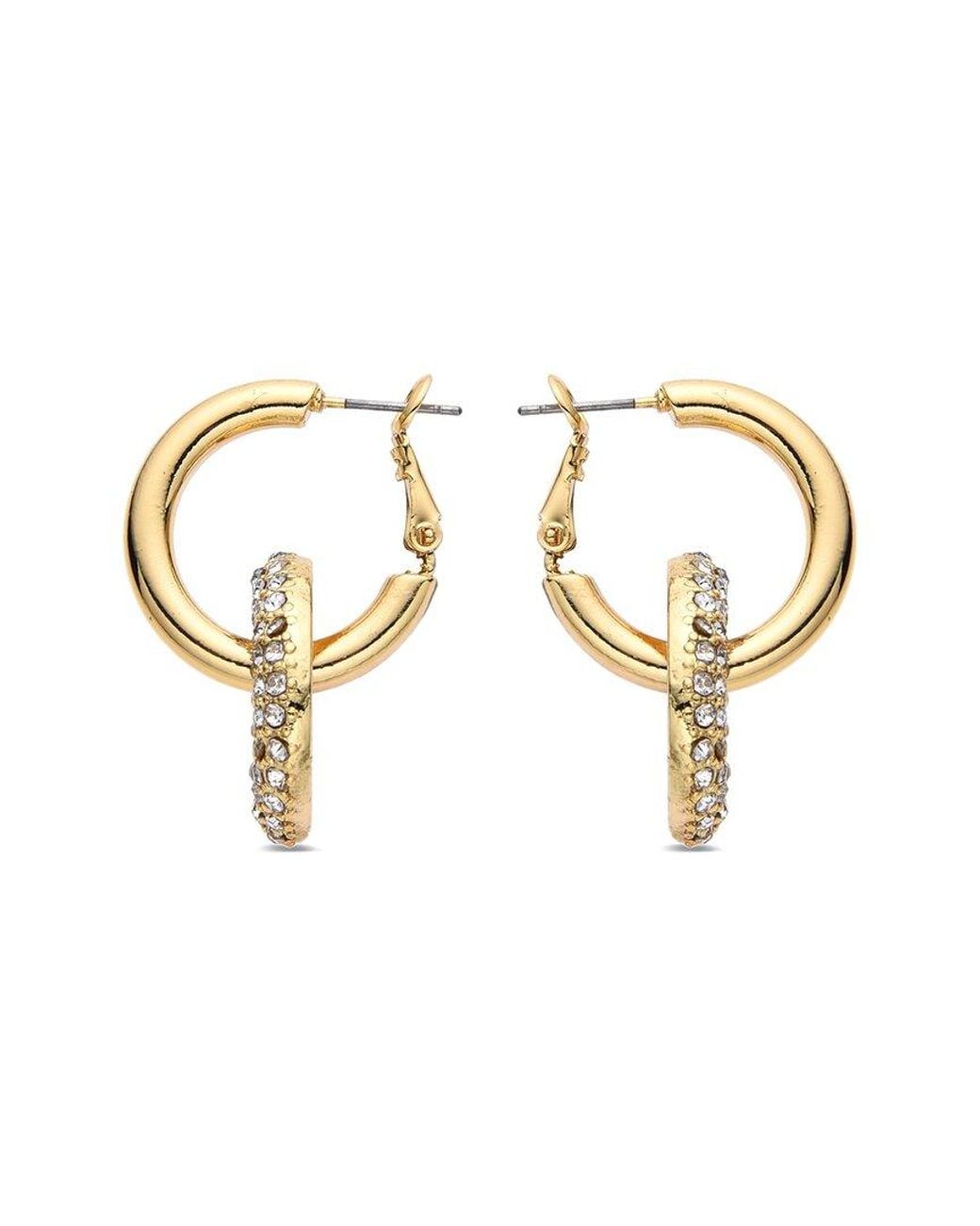Eye Candy LA Metallic Lucie Sparkle Golden Earrings
