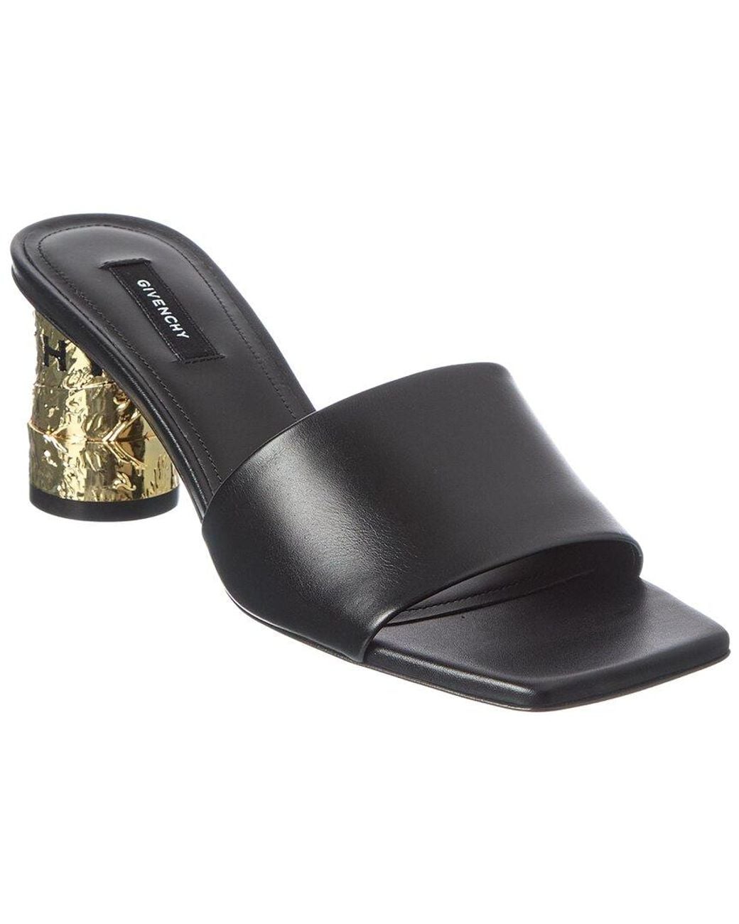 Givenchy Black Tapr 65 Leather Sandal