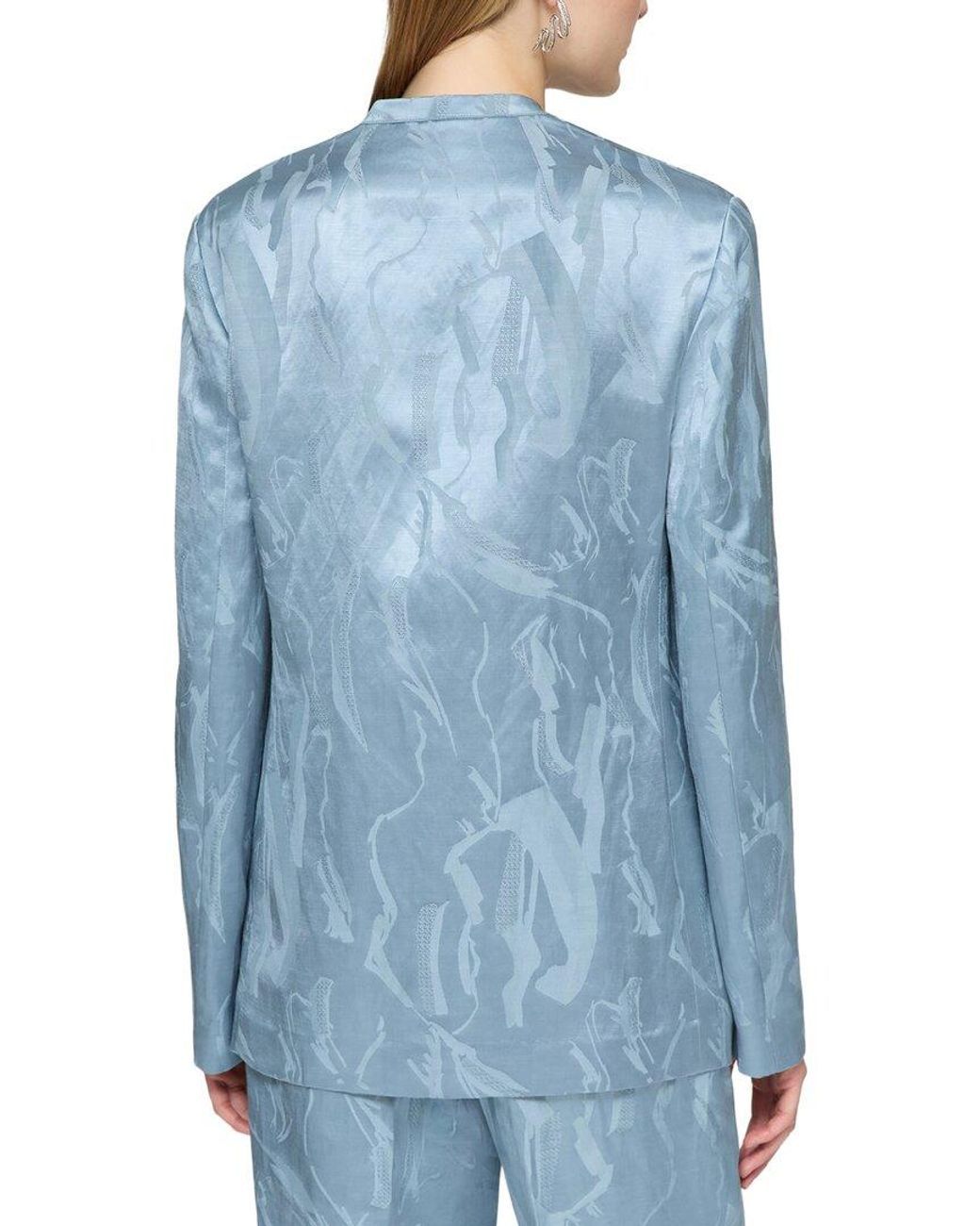Lafayette 148 New York Blue Cardigan Jacket