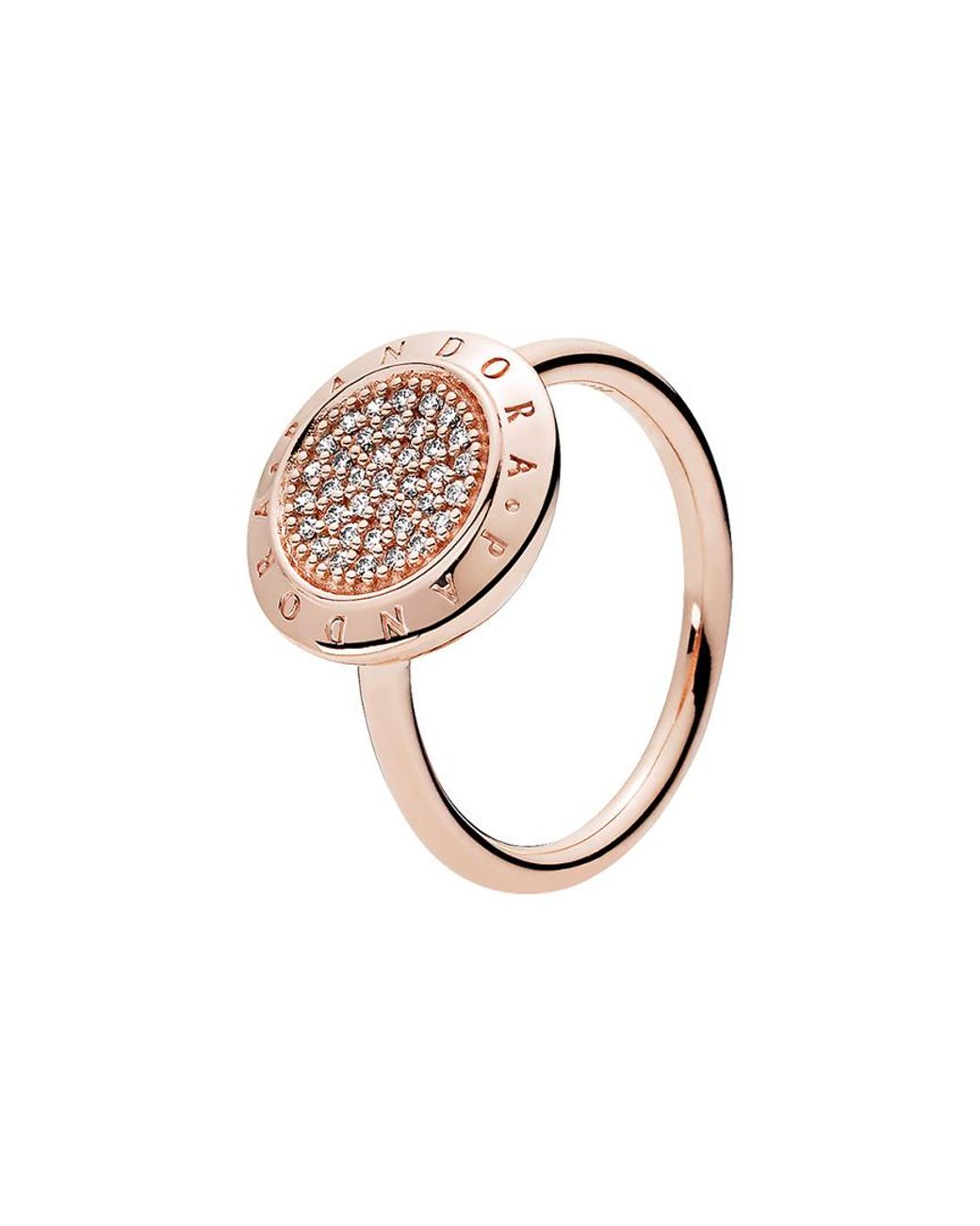 PANDORA Rose 14k Rose Gold Plated Cz 