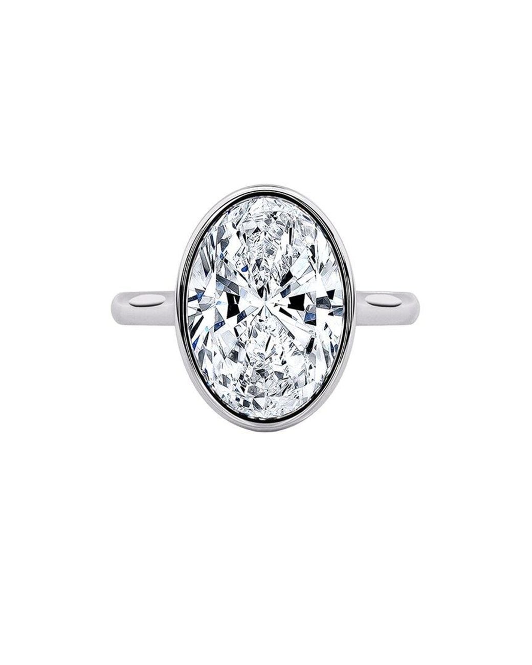 Lab Grown Diamonds Metallic 14K.00 Ct. Tw. Lab-Grown Diamond Ring