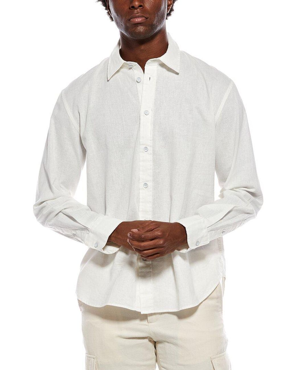 Rag & Bone White Griffin Shirt for men