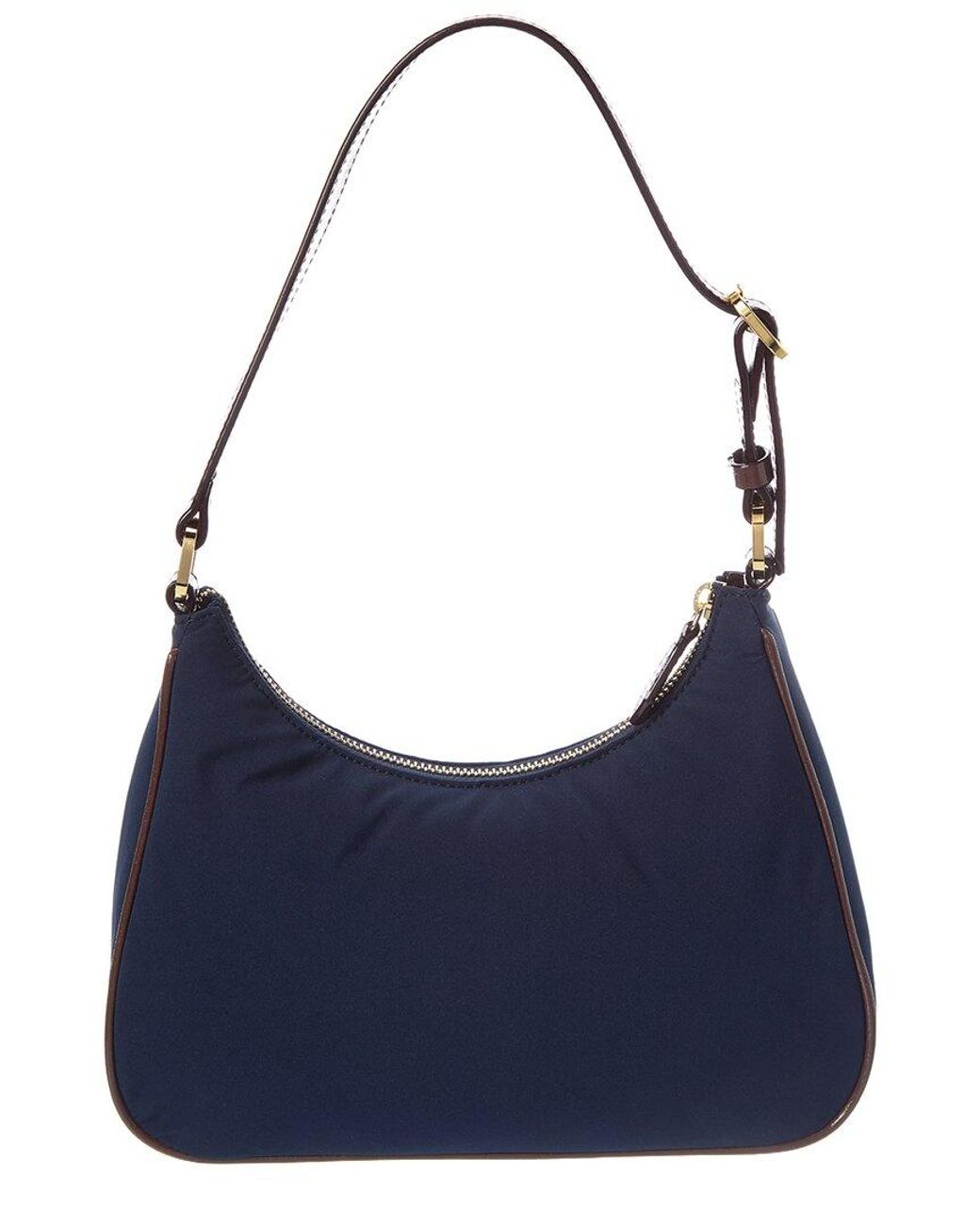 Frances Valentine Blue Lola Padded Shoulder Bag