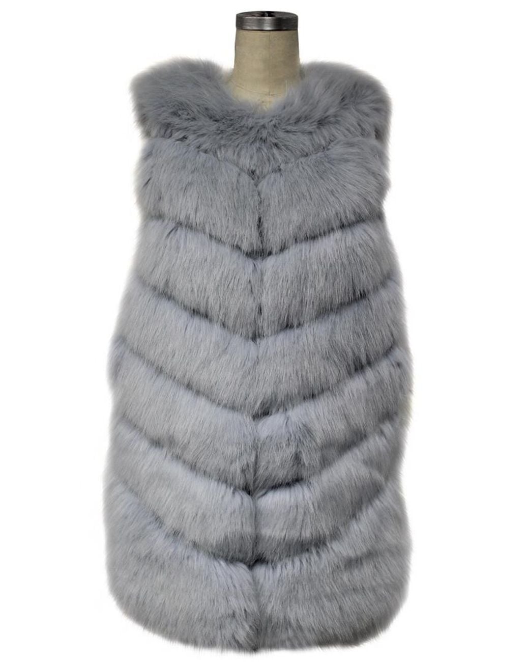 Kendall + Kylie Gray Grooved Vest